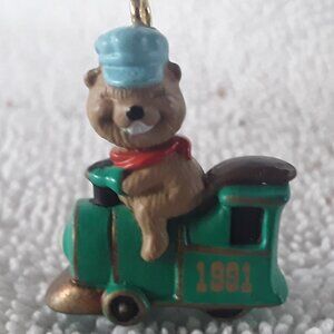 Hallmark Miniature Ormament- All Aboard, 1991, no box